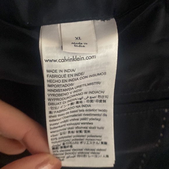 Modern Minimalist Calvin Klein Men’s Slim Fit Blazer Classic Navy XL Old Money - Picture 8 of 9